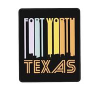 Tapis De Souris Fort Worth Texas Skyline Mouse Pad Parfait Tapis De Bureau Doux sous-Main pour Table Claviers Travail 25X30CM