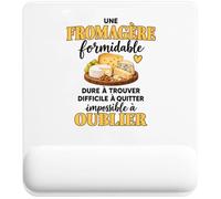 Tapis de Souris Fromagère Formidable | Tapis Ergonomique 22 × 18 cm Repose-Poignet Mousse | Bureau Télétravail Études | Idée Cadeau Fromagerie Collègue Noël