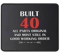 Tapis De Souris Funny 40Th Birthday B Day Mouse Pad Doux sous-Main Parfait Tapis De Bureau pour Travail Voyage Table 25X30CM