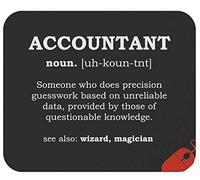 Tapis De Souris Funny Accounting Accountants Accountant Definition Meaning Profession Gag Mousepad Doux sous-Main Comfortable Mouse Pad pour Voyage Table Travail 25X30CM