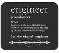 Tapis De Souris Funny Engineer Definition Funny Engineering Mouse Pad Parfait sous-Main Anti-Dérapant Mousepad pour Travail Claviers Table 25X30CM
