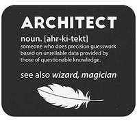 Tapis De Souris Funny Gag Sarcastic Funny Architect Meaning Noun Definition Architecture Saying Mouse Pad Comfortable sous-Main Parfait Tapis De Bureau pour Travail Voyage Table 25X30CM