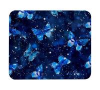 Tapis De Souris Galaxy Blue Butterfly Pattern Tapis Souris Imperméable Accessoires De Jeu Portable Mouse Pad pour Bureau Gaming Ordinateur Portable M