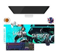 Tapis de Souris Game Valorant Jett Omen Phoenix Viper | Tapis de Souris Gamer XL | Usage Bureau, Étude & Maison | Base Antidérapante + Surface Douce (8, 31.5" × 11.8" × 0.12")