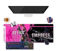 Tapis de Souris Game Valorant Jett Omen Phoenix Viper | Tapis de Souris Gamer XL | Usage Bureau, Étude & Maison | Base Antidérapante + Surface Douce (7, 31.5" × 11.8" × 0.12")