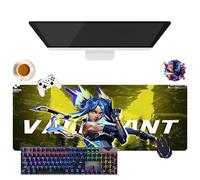 Tapis de Souris Game Valorant Jett Omen Phoenix Viper | Tapis de Souris Gamer XL | Usage Bureau, Étude & Maison | Base Antidérapante + Surface Douce (2, 31.5" × 11.8" × 0.12")
