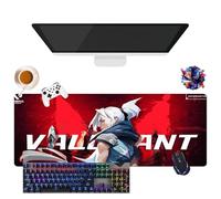 Tapis de Souris Game Valorant Jett Omen Phoenix Viper | Tapis de Souris Gamer XL | Usage Bureau, Étude & Maison | Base Antidérapante + Surface Douce (9, 31.5" × 11.8" × 0.12")