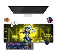 Tapis de Souris Game Valorant Jett Omen Phoenix Viper | Tapis de Souris Gamer XL | Usage Bureau, Étude & Maison | Base Antidérapante + Surface Douce (4, 31.5" × 11.8" × 0.12")