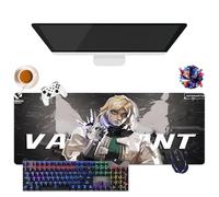 Tapis de Souris Game Valorant Jett Omen Phoenix Viper | Tapis de Souris Gamer XL | Usage Bureau, Étude & Maison | Base Antidérapante + Surface Douce (11, 31.5" × 11.8" × 0.12")