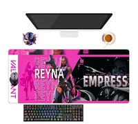 Tapis de Souris Game Valorant Jett Omen Phoenix Viper | Tapis Gamer XXL (90 x 40 cm) | Base Antidérapante + Surface Douce | Parfait pour Bureau et Gaming (8)