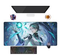 Tapis de Souris Game Valorant Jett Omen Phoenix Viper | Tapis Gamer XXL (90 x 40 cm) | Base Antidérapante + Surface Douce | Parfait pour Bureau et Gaming (9)