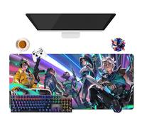 Tapis de Souris Game Valorant Jett Viper | Tapis de Souris Imperméable Extra-Large (35.4" × 15.7" × 0.12") | Base en Caoutchouc Antidérapante pour PC, Portable, e-Sport | Protection Clavier et Souris