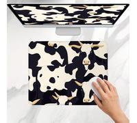 Tapis de Souris Gamer 250x200x3mm, Tapis de Souris Petit Noir et Blanc Vache laitière Modèle, Base en Caoutchouc Antidérapante, Une Glisse Ultra-Douce Un Suivi Optimal, Imperméable Mouse Pad j0j-153