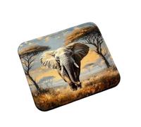 Tapis de Souris Gamer 290x240x3mm Afrique éléphant sous Main Bureau 0m0-140 | Tapis de Souris Gamer, Bords Cousus Durables, Base en Caoutchouc Antidérapante pour PC, Ordinateur Portable et Bureau