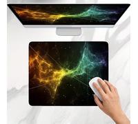 Tapis de Souris Gamer 300x250x3mm, Tapis de Souris Petit Noir Aurore Modèle, Base en Caoutchouc Antidérapante, Une Glisse Ultra-Douce Un Suivi Optimal, Imperméable Mouse Pad pour Bureau, Jeu j0j-470