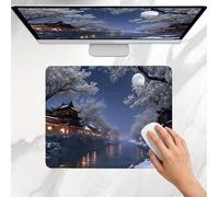 Tapis de Souris Gamer 420x350x3mm, Tapis de Souris Petit Arbre Palais Modèle, Base en Caoutchouc Antidérapante, Une Glisse Ultra-Douce Un Suivi Optimal, Imperméable Mouse Pad pour Bureau, Jeu j0j-250