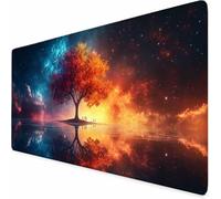 Tapis de Souris Gamer Couleur Tapis de Souris XXL Arbre De La Vie 1500 x 800 x 3MM, Gaming Accessoire, Accessoires Bureau avec Coutures sur Les Bords Base en Caoutchouc Antidérapant Surface -XZ502