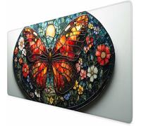 Tapis de Souris Gamer Couleur Tapis de Souris XXL Papillon 1200x600x3MM, Gaming Accessoire, Accessoires Bureau avec Coutures sur Les Bords Base en Caoutchouc Antidérapant Surface pour Gamer -XZ534