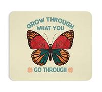 Tapis De Souris Gamer, Inspiration pour Grandir Grâce Au Papillon Tapis De Souris De Jeu Portable Tapis De Souris Gaming Base en Caoutchouc Souris De Bureau pour Souris Bureau 25X30Cm