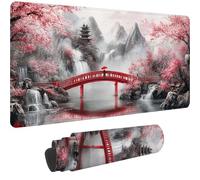 Tapis de Souris Gamer Japon Tapis Souris XXL 1200x600 mm Mouse Pad avec Base en Caoutchouc Antidérapante,Mouse Pad Antidérapant Étanche pour Pc,Gamer,Accessoire Bureau Decoration,Paysage,-DD 1928