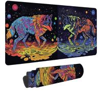 Tapis de Souris Gamer Loup Tapis Souris XXL 1200x600 mm Mouse Pad avec Base en Caoutchouc Antidérapante,Mouse Pad Antidérapant Étanche pour Pc/Maison/Gamer,Accessoire Bureau Decoration,Animal,-dd 688