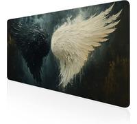 Tapis de Souris Gamer noir Tapis de Souris XXL 1000x500x3mm, Sous Main Bureau aile avec Base en Caoutchouc Antidérapant et Imperméable Mouse Pad, Surface Lisse Améliorez la Précision et Vitesse D1-473
