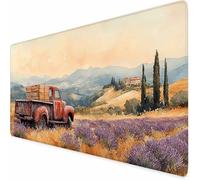 Tapis de Souris Gamer Violet Tapis de Souris XXL Lavande 800x400x3MM, Gaming Accessoire, Accessoires Bureau avec Coutures sur Les Bords Base en Caoutchouc Antidérapant Surface pour Gamer -XZ11W