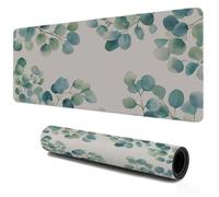 Tapis de Souris Gaming 1000x500, Mousepad de Bureau pour Jeux, Base en Caoutchouc Tapis Antidérapant avec Bords Cousus, pour Domicile Travail Clavier Ordinateur Portable Vert Encre Et Lavage S-322