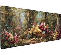 Tapis De Souris Gaming 1000x500x3mm Tapis Souris XXL Fleur N-9E7Q1 | Mouse Pad Grand MousePad, Améliore la Précision et Rapidité, Imperméable Antidérapante Mousepad pour Accessoires Gaming