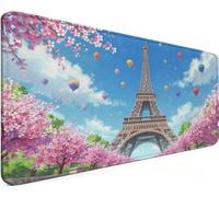 Tapis De Souris Gaming 1200x600x3mm Grand Tapis De Souris Paris 9-967IJ | Base antidérapante Haute Précision et Vitesse Avec Bords Cousus pour Accessoire Burea, Cadeau Homme