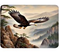 Tapis de Souris Gaming 150x200x3mm, Oiseaux Petit Tapis de Souris Gamer, Accessoire Bureau avec Bords Cousus, Base en Caoutchouc Antidérapante, Accessoire Gaming pour Clavier Montagne (2) qw-335