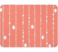 Tapis de Souris Gaming 150x300x3mm, Ligne Petit Tapis de Souris Gamer, Amélioration la Précision, Accessoire Bureau avec Bords Cousus, Base en Caoutchouc, Accessoire Gaming pour Clavier Blanc qw-467