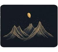 Tapis de Souris Gaming 200x230x3mm, Montagne Petit Tapis de Souris Gamer, Amélioration la Précision, Accessoire Bureau, Base en Caoutchouc Antidérapante, Accessoire Gaming pour Clavier Noir qw-380