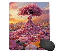 Tapis de Souris Gaming - 240 x 200 mm - Petit Mouse Pad Femme Abstraite - Surface Spéciale Améliore la Vitesse et la Précision - Base en Caoutchouc Antidérapant Surface - Portable et Lavable j-95