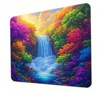 Tapis de Souris Gaming 240 x 200 x 3mm, Tapis de Souris Couleur, Optimisé pour Les capteurs, Friction modérée, Bords Cousus et Base en Caoutchouc Antidérapante, Accessoires Mac et PC, Automne J0-101