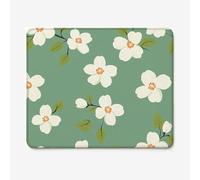 Tapis de Souris Gaming 240x200mm, Tapis de Souris PC Imperméable Design Bleu/Fleur, Glisse Fluide, Base Antidérapante, Accessoire Bureau, Travail, Jeu Mouse Pad, Cadeau W-O1916