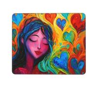 Tapis de Souris Gaming - 250 x 200 mm - Petit Mouse PadAmour Fille - Surface Spéciale Améliore la Vitesse et la Précision - Base en Caoutchouc Antidérapant Surface - Portable et Lavable j-8