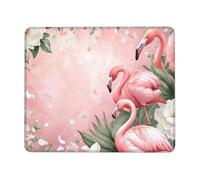 Tapis de Souris Gaming - 250 x 200 mm - Petit Mouse PadFlamingo Rose - Surface Spéciale Améliore la Vitesse et la Précision - Base en Caoutchouc Antidérapant Surface - Portable et Lavable j-396