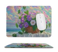 Tapis de Souris Gaming - 260 x 210 mm - Petit Mouse Pad Panier de Fleurs - Surface Spéciale Améliore la Vitesse et la Précision - Base en Caoutchouc Antidérapant Surface - Portable et Lavable j-424