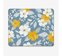 Tapis de Souris Gaming 260x210mm, Tapis de Souris PC Imperméable Design Fleur/Usine, Glisse Fluide, Base Antidérapante, Accessoire Bureau, Travail, Jeu Mouse Pad, Cadeau W-O4483