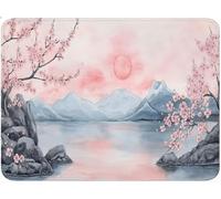 Tapis de Souris Gaming 270 x 210 x 3mm, Montagne Petit Tapis de Souris Gamer, Accessoire Bureau avec Bords Cousus, Base en Caoutchouc Antidérapante, Accessoire Gaming pour Clavier Arbres (2) qw-387