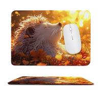 Tapis de Souris Gaming - 300 x 250 mm - Petit Mouse Pad Le hérisson - Surface Spéciale Améliore la Vitesse et la Précision - Base en Caoutchouc Antidérapant Surface - Portable et Lavable j-106