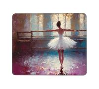 Tapis de Souris Gaming - 340 x 280 mm - Petit Mouse PadBallet Fille - Surface Spéciale Améliore la Vitesse et la Précision - Base en Caoutchouc Antidérapant Surface - Portable et Lavable j-17