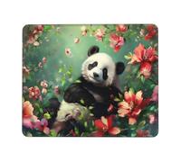 Tapis de Souris Gaming - 400 x 300 mm - Petit Mouse PadMignon Panda - Surface Spéciale Améliore la Vitesse et la Précision - Base en Caoutchouc Antidérapant Surface - Portable et Lavable j-472