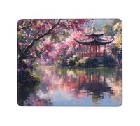 Tapis de Souris Gaming - 400 x 300 mm - Petit Mouse PadPavillon Paysage - Surface Spéciale Améliore la Vitesse et la Précision - Base en Caoutchouc Antidérapant Surface - Portable et Lavable j-882