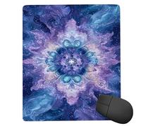Tapis de Souris Gaming - 420 x 350 mm - Petit Mouse Pad Mancha Rowe Violet - Surface Spéciale Améliore la Vitesse et la Précision - Base en Caoutchouc Antidérapant Surface - Portable et Lavable j-553