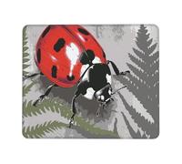 Tapis de Souris Gaming - 420 x 350 mm - Petit Mouse PadCoccinelle - Surface Spéciale Améliore la Vitesse et la Précision - Base en Caoutchouc Antidérapant Surface - Portable et Lavable j-655