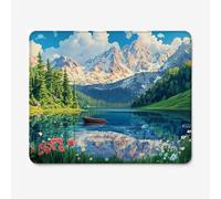 Tapis de Souris Gaming 600x400mm, Tapis de Souris PC Imperméable Design Forêt/Lac, Glisse Fluide, Base Antidérapante, Accessoire Bureau, Travail, Jeu Mouse Pad, Cadeau W-O4725