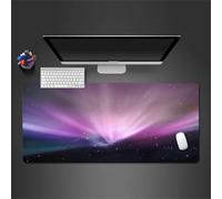 Tapis de Souris Gaming 600x400x2mm,XXL Gamer Mouse Pad,Surface spéciale améliore la Vitesse et la précision,Base en Caoutchouc Antidérapant Surface Mouse Pad - Étoiles Violettes