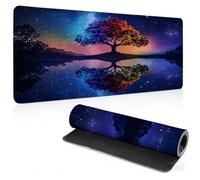 Tapis de Souris Gaming 700 x 350 mm, Ciel étoilé Sous Main Bureau, 0c0-723 | Optimisé Capteur, Haute Précision et Vitesse avec Bords Cousus, Base en Caoutchouc Antidérapante pour Bureau, Études, Gaming